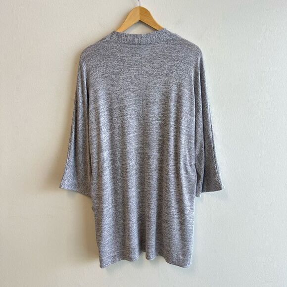 Wilfred Free Aritzia Grey Open Front Zlata Cardigan Sweater Women’s Size Medium - Picture 5 of 9